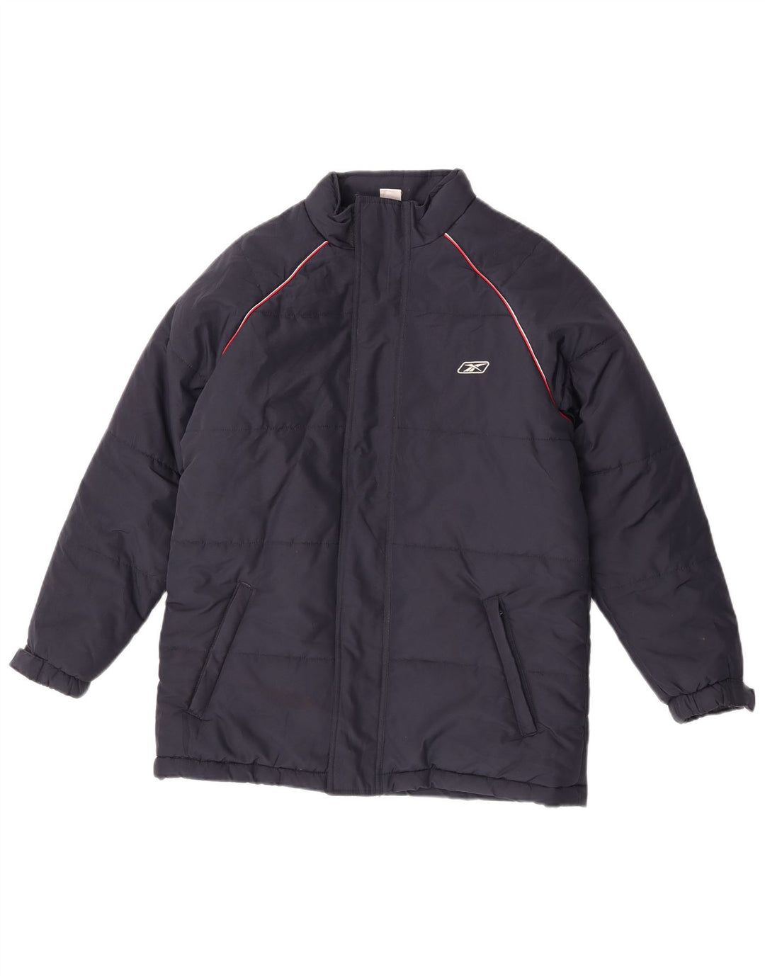 Reebok Boys Graphic Hooded Jacket 13-14 Years XL Navy Blue Polyester