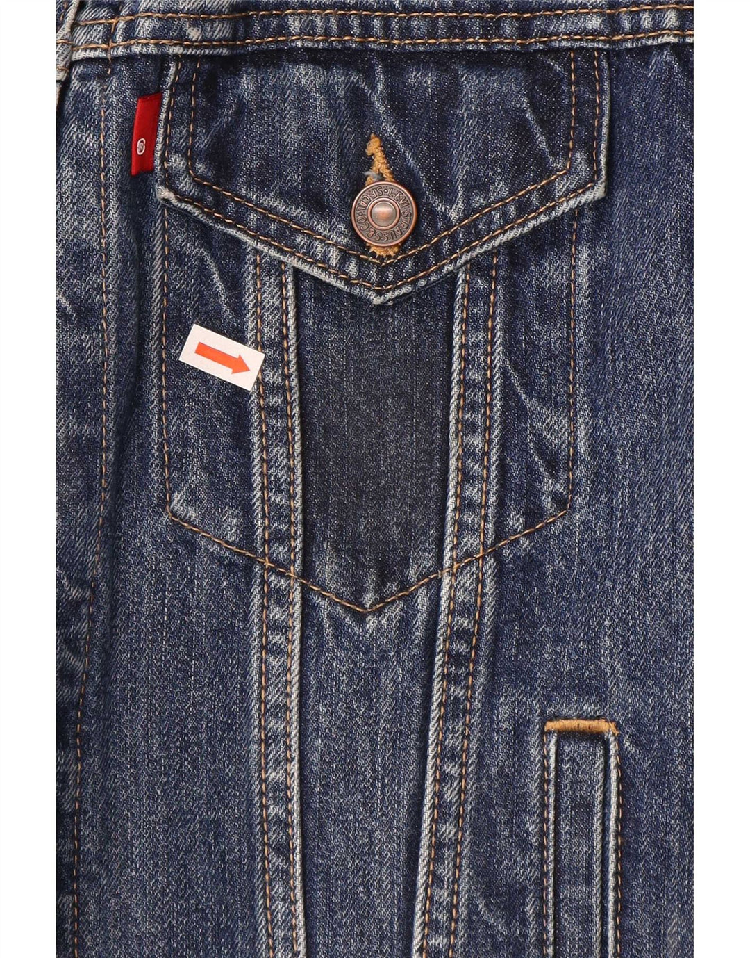 Levi's Γυναικείο Τζιν Μπουφάν UK 14 Μεσαίο Μπλε Βαμβακερό