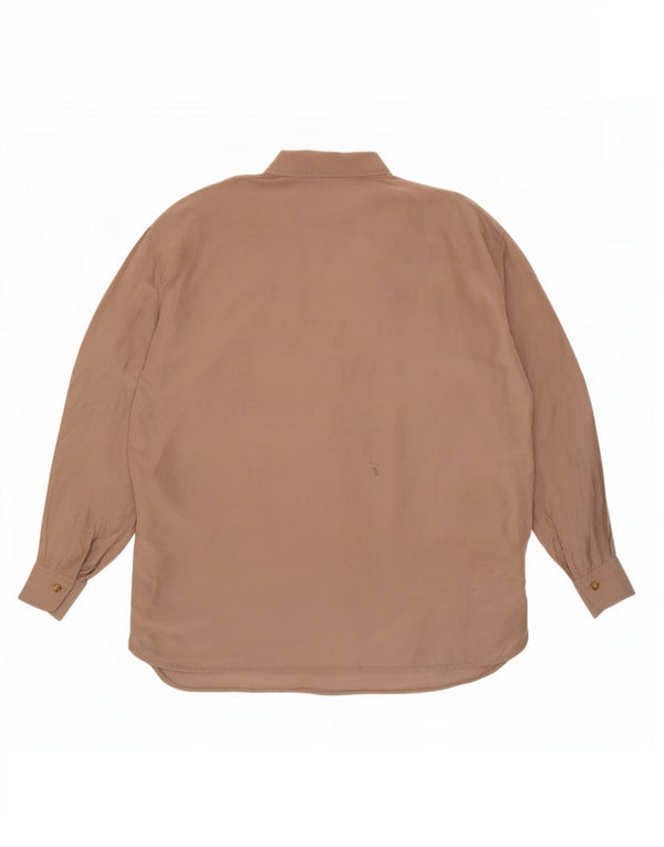 Vintage Γυναικείο Longline Oversized Πουκάμισο IT 44 Medium Beige