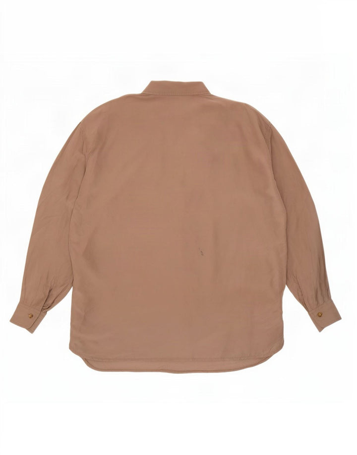 Vintage Γυναικείο Longline Oversized Πουκάμισο IT 44 Medium Beige