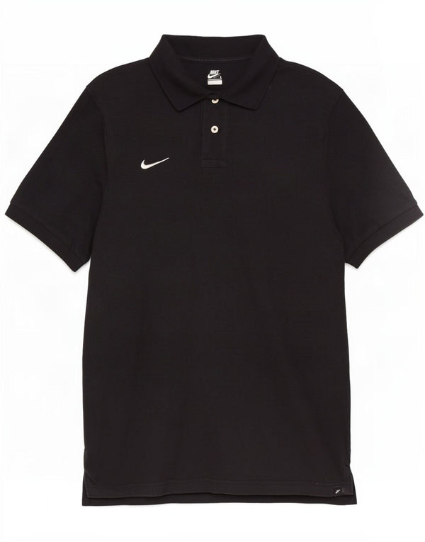 Nike Mens Polo Shirt Large Black Cotton