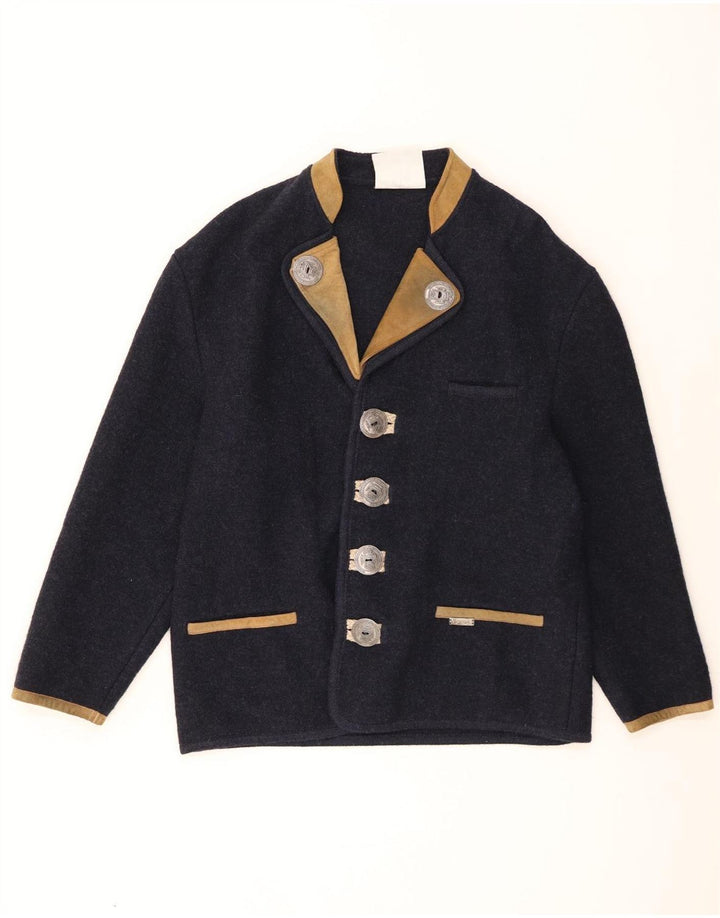 Wesenjak Ανδρικό σακάκι με 4 κουμπιά σακάκι UK 40 Large Navy Blue Colourblock