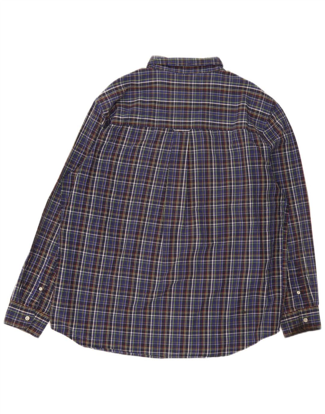 Chaps Ανδρικό πουκάμισο Easy Care XL Blue Check Cotton