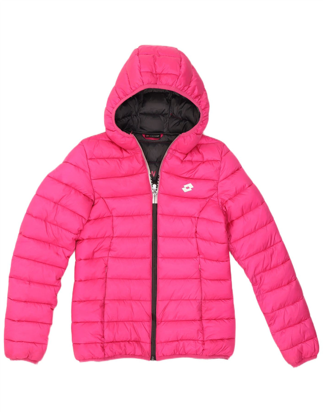 Lotto Γυναικείο μπουφάν με κουκούλα UK 10 Small Pink Polyester