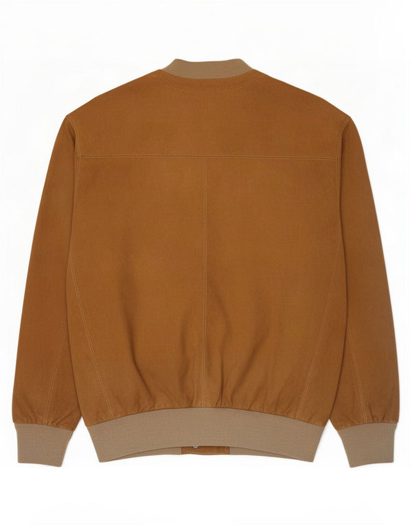 Vintage Ανδρικό Suede Bomber Jacket UK 38 Medium Brown
