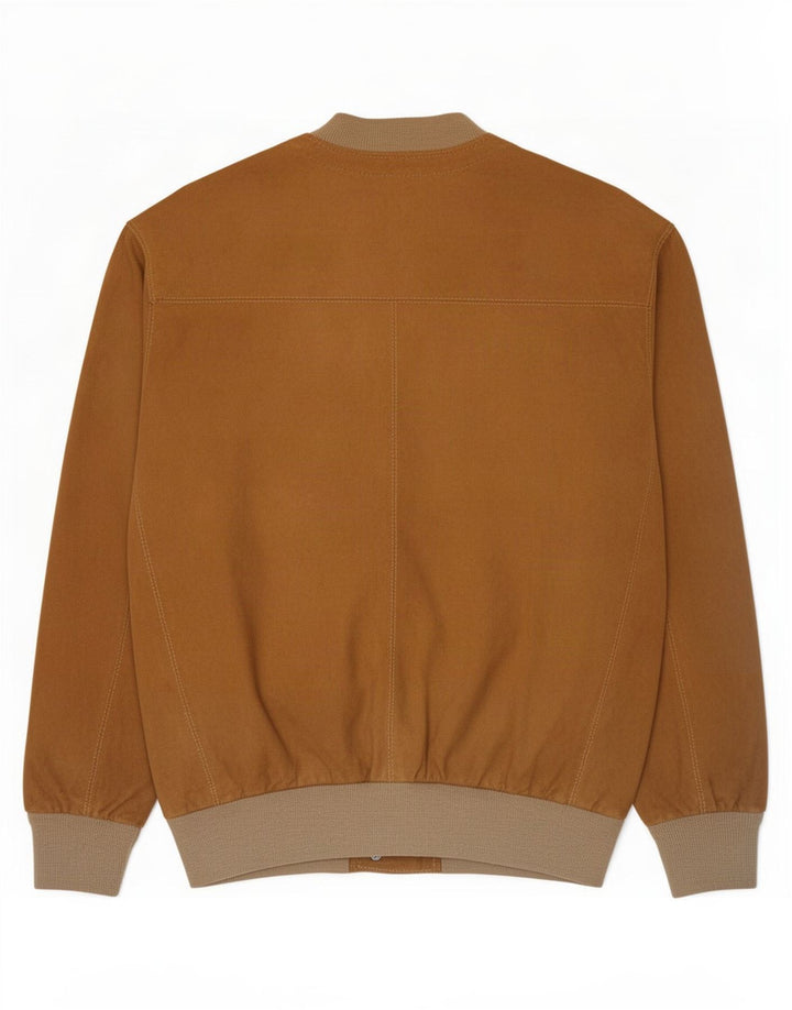 Vintage Ανδρικό Suede Bomber Jacket UK 38 Medium Brown
