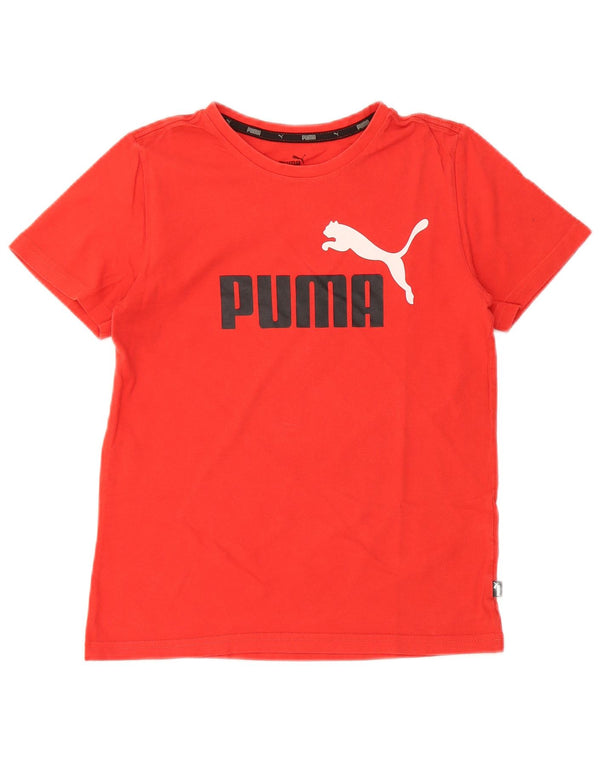 PUMA Girls Graphic T-Shirt Top 11-12 Years Red