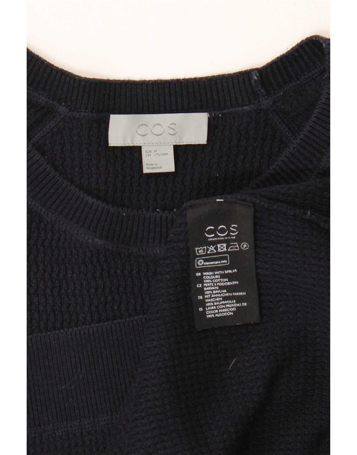 Ανδρικό T-Shirt Cos Top από μεσαίο μπλε ναυτικό βαμβακερό