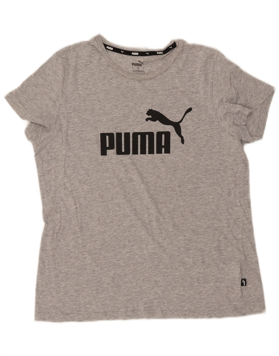 Γυναικείο γραφικό μπλουζάκι PUMA Top UK 16 μεγάλο γκρι βαμβακερό