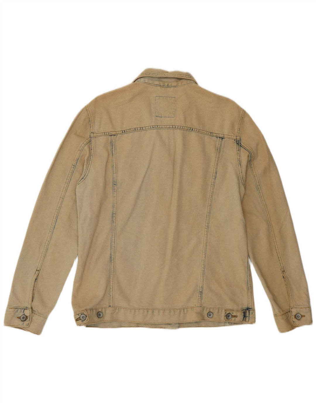 Γυναικείο τζιν μπουφάν SUPERDRY UK 10 Small Beige βαμβακερό