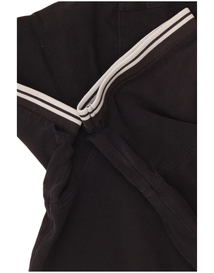 Fred Perry Ανδρικό πουκάμισο πόλο μεσαίου μπλε βαμβακερό