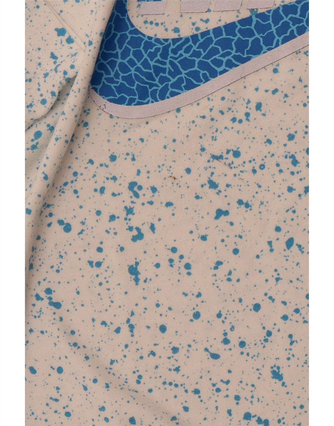 Ανδρικό γραφικό μπλουζάκι NIKE, μεσαίο λευκό βαμβακερό