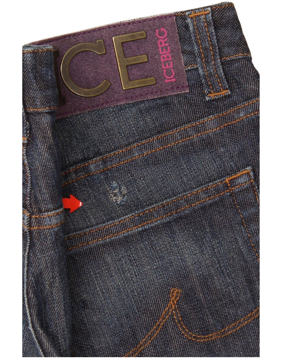 Iceberg Γυναικείο Slim Jeans W32 L32 Navy Blue Cotton
