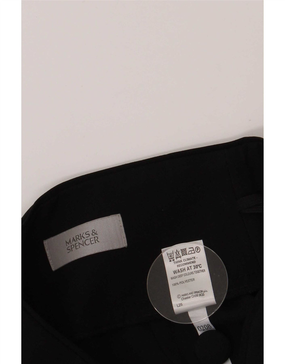 Marks & Spencer Γυναικεία Pencil Φούστα UK 10 Small W26 Black Polyester