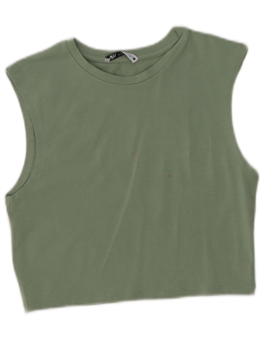 Zara Γυναικείο γιλέκο Crop UK 12 Medium Green