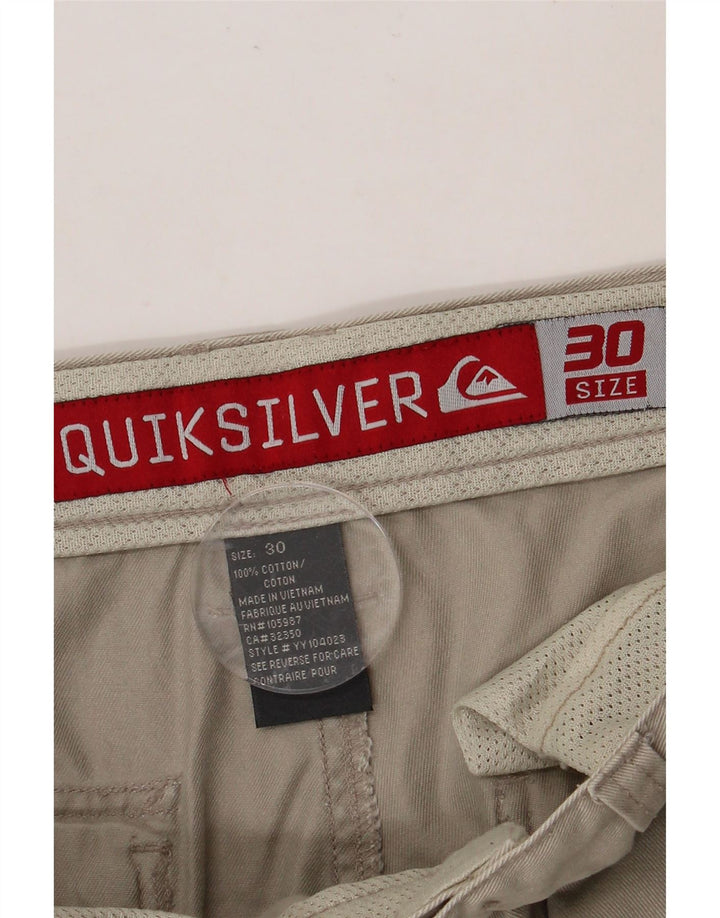 QUIKSILVER Ανδρικό σορτς Cargo W30 Βαμβακερό μεσαίο γκρι