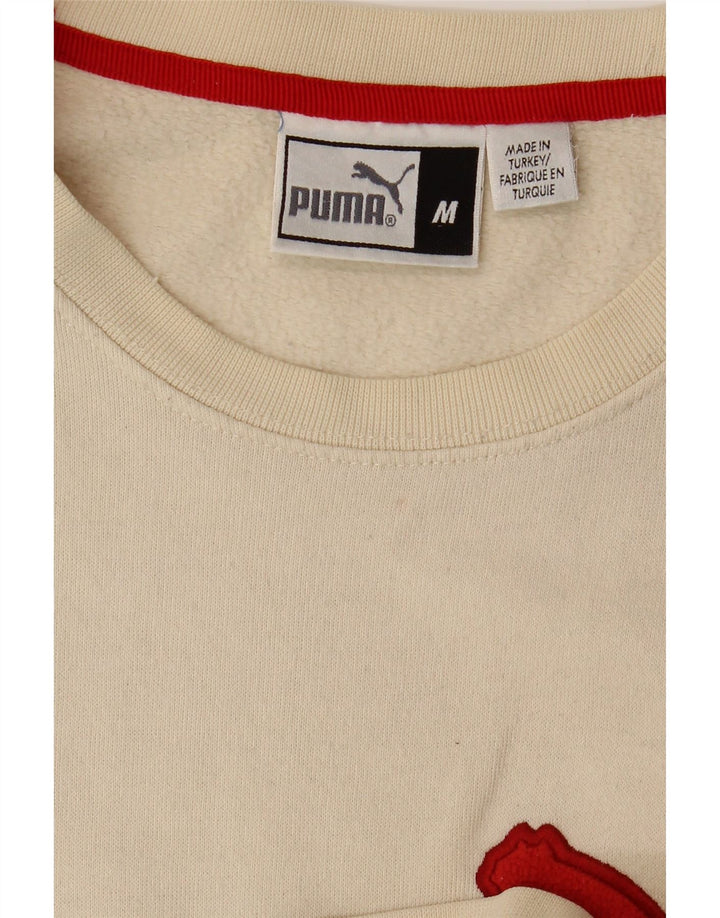 Ανδρικό γραφικό φούτερ PUMA Jumper Medium Off White