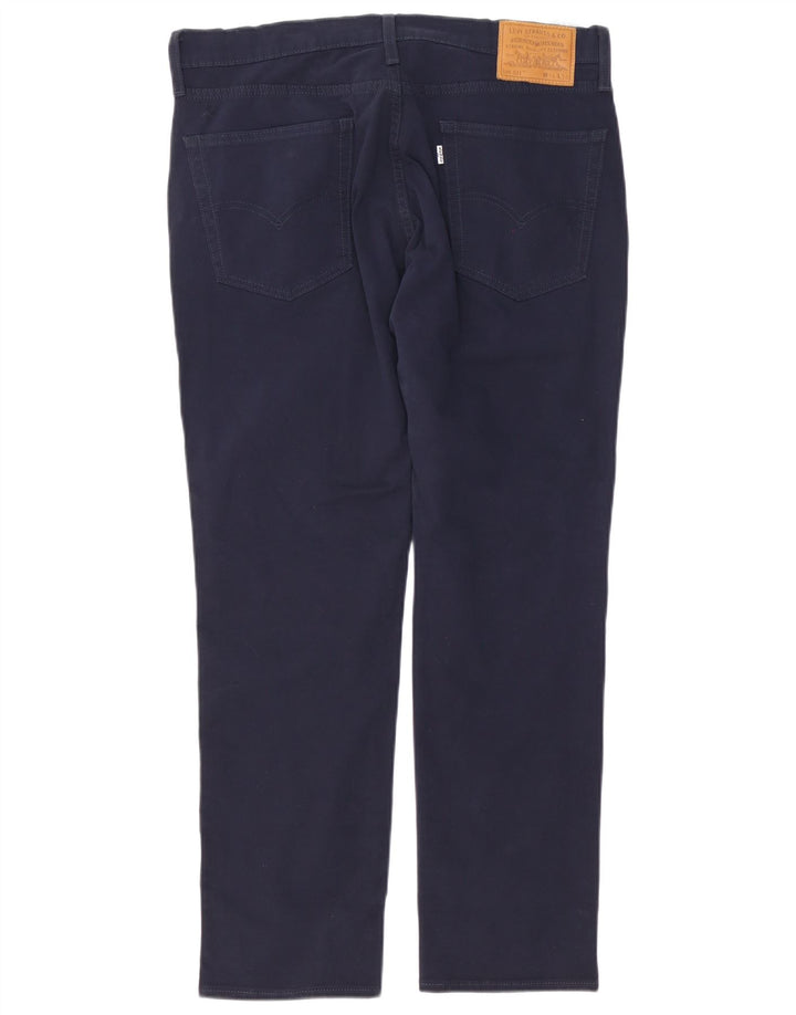 Levi's Mens 511 Slim Jeans W36 L30 Navy Blue Cotton
