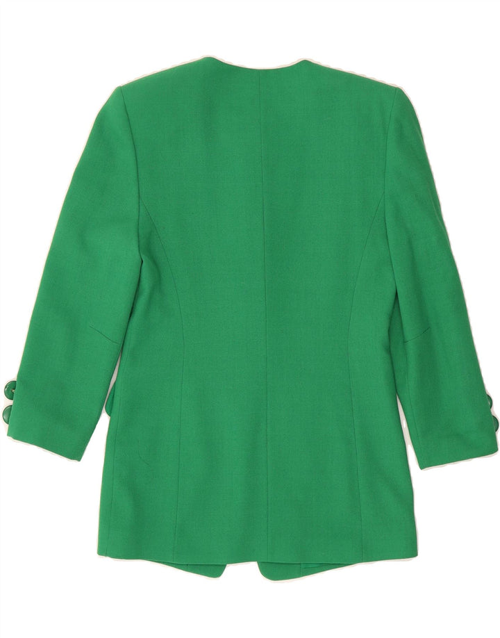 JACQUES VERT Womens 4 Button Blazer Jacket UK 10 Small  Green Polyester Vintage Jacques Vert and Second-Hand Jacques Vert from Messina Hembry 