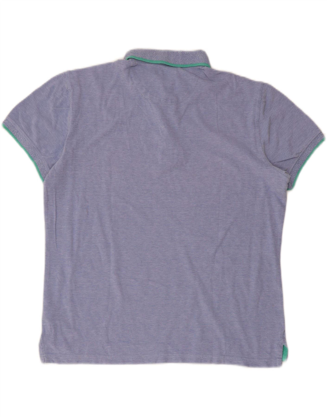 Massimo Dutti Ανδρικό πουκάμισο Polo Casual Fit μεγάλο μπλε βαμβακερό