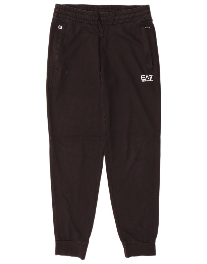 EMPORIO ARMANI Ανδρική αθλητική φόρμα παντελόνι Joggers Μεσαίο μαύρο βαμβακερό