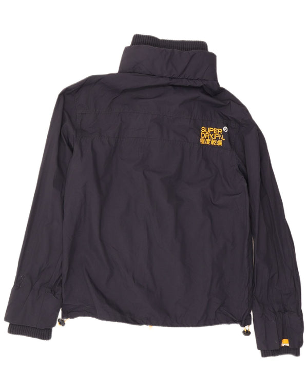 Superdry Ανδρικό Windcheater Graphic Rain Jacket UK 42 XL Navy Blue Nylon