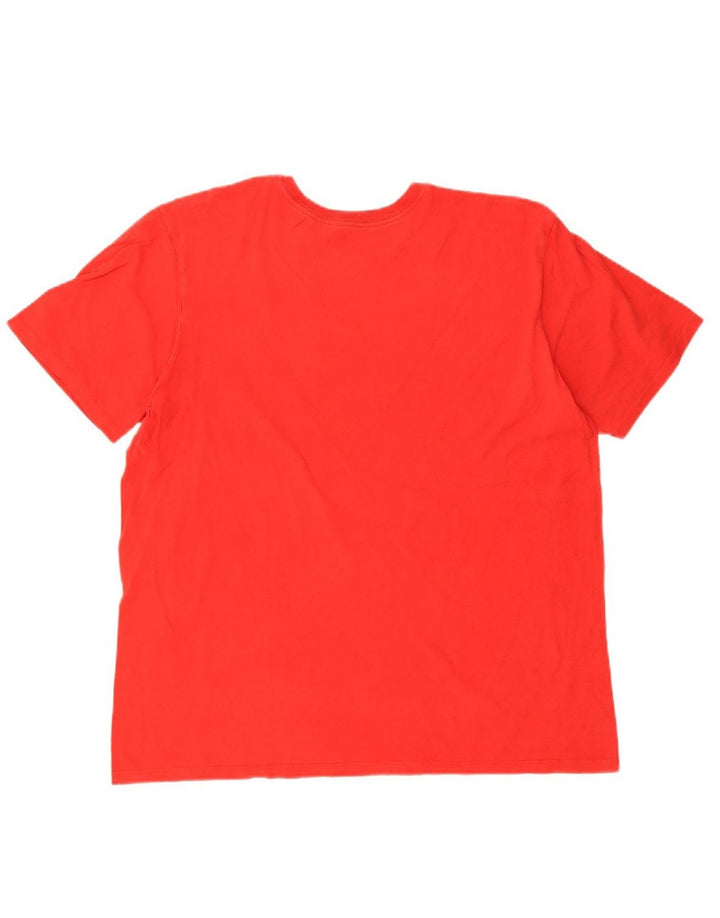 NIKE Mens Athletic Cut Graphic T-Shirt Top XL Red Cotton