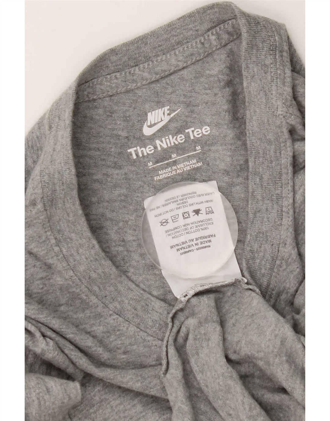 Ανδρικό T-shirt Nike, μεσαίο γκρι βαμβακερό