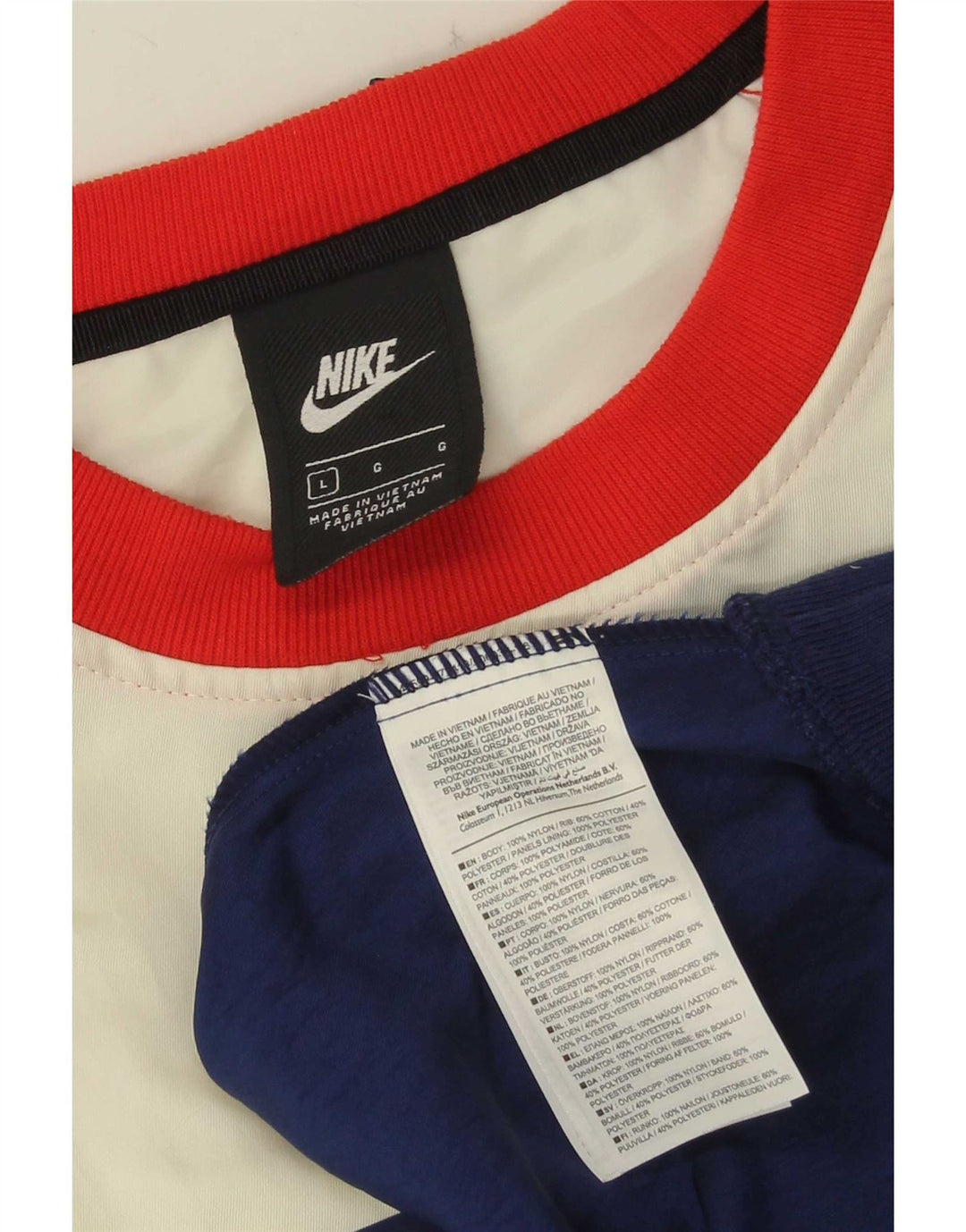 Ανδρικό γραφικό φούτερ Nike Jumper Μεγάλο πολύχρωμο νάιλον χρώματος