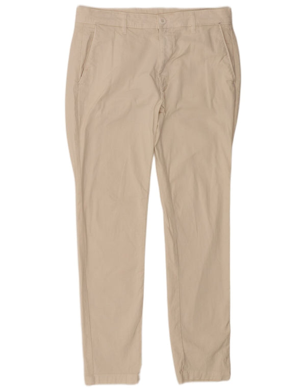 Zara Ανδρικό Slim παντελόνι Chino EU 42 Large W32 L30 Beige βαμβακερό