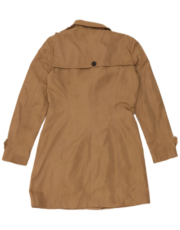 Zara Womens Trench Coat UK 14 Medium Beige Polyester