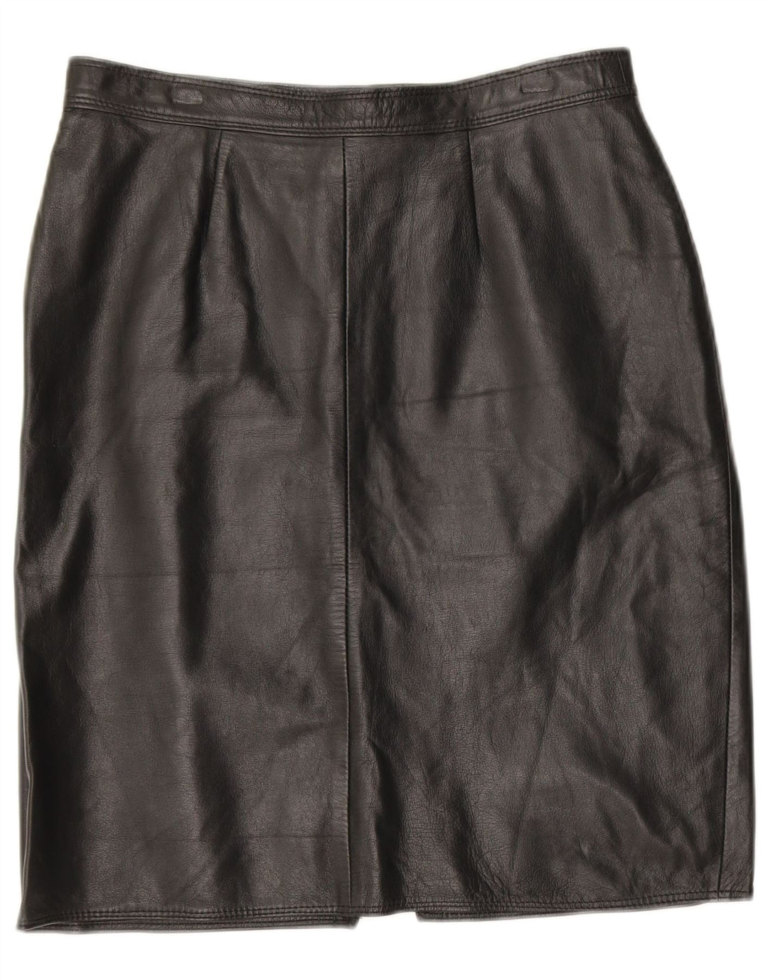 Γυναικεία Δερμάτινη Φούστα VINTAGE W30 Μεσαία Μαύρη Δερμάτινη
