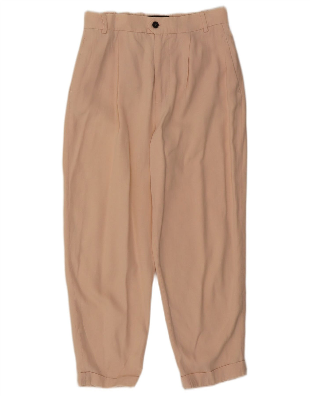Zara Γυναικείο Παντελόνι Κάπρι Μικρό W26 L22 Μπεζ