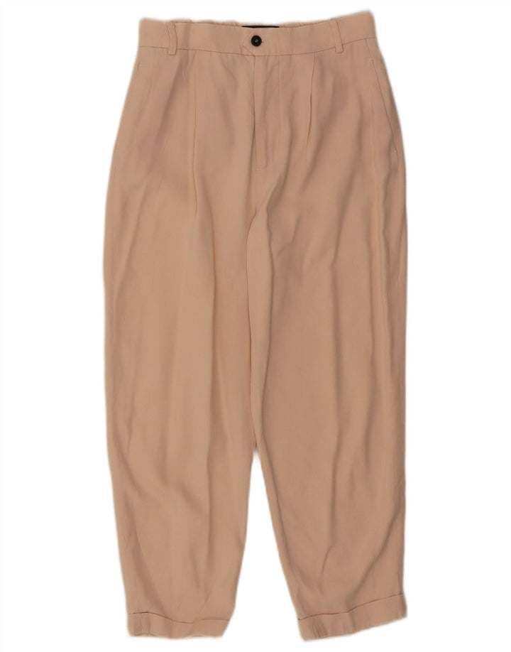 Zara Γυναικείο Παντελόνι Κάπρι Μικρό W26 L22 Μπεζ