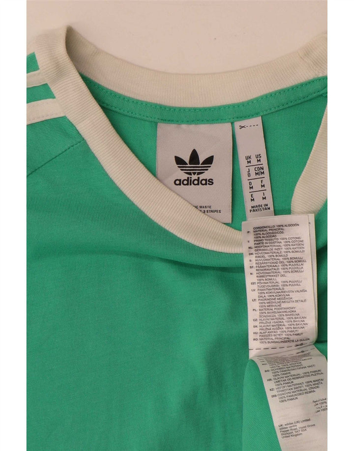 Ανδρικό T-Shirt Adidas Top Μεσαίο πράσινο βαμβακερό