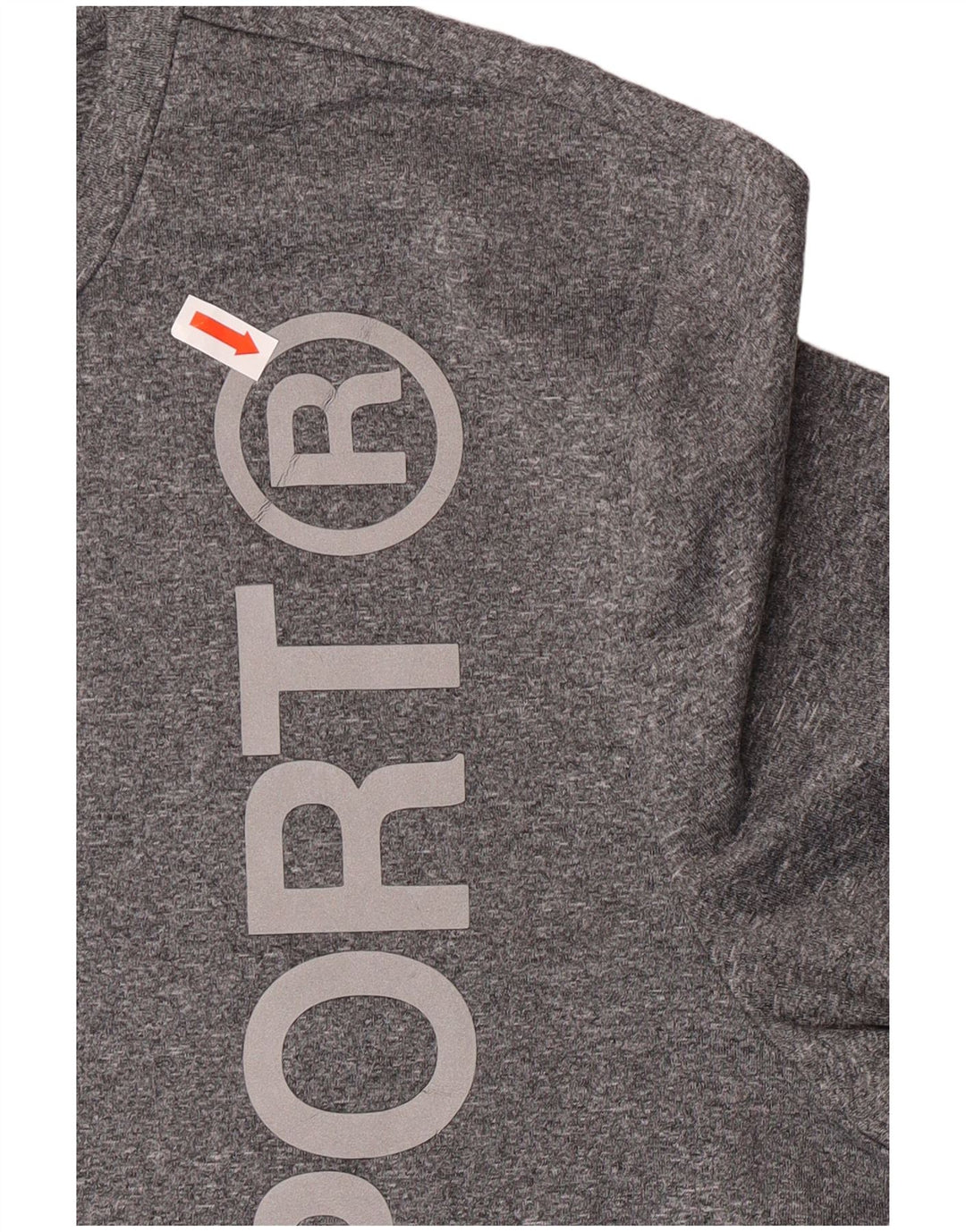 Γυναικείο γραφικό μπλουζάκι Superdry Top UK 14 Large Grey Flecked Polyester