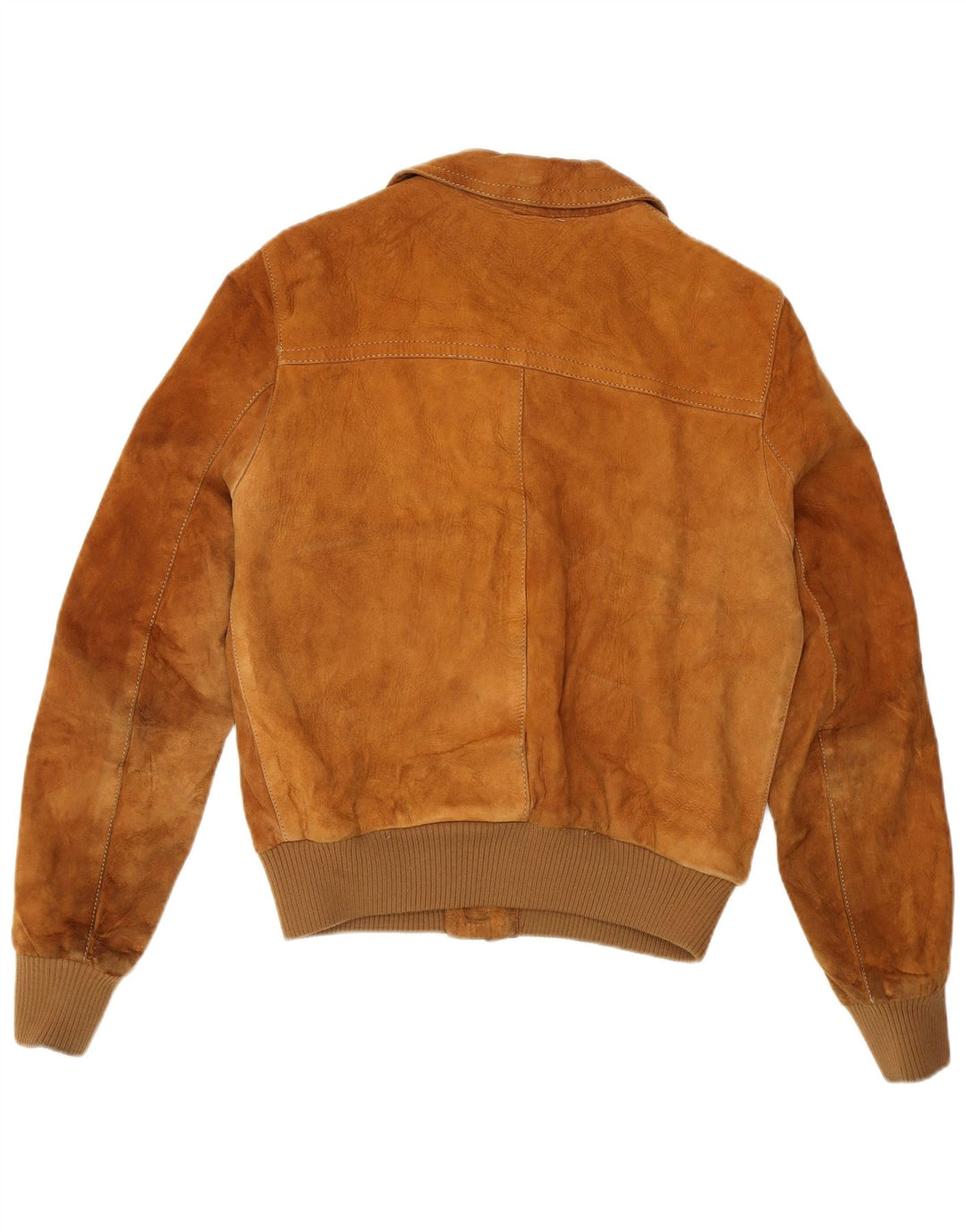 Vintage Γυναικείο Bomber Suede Jacket IT 50 Large Brown Δερμάτινο