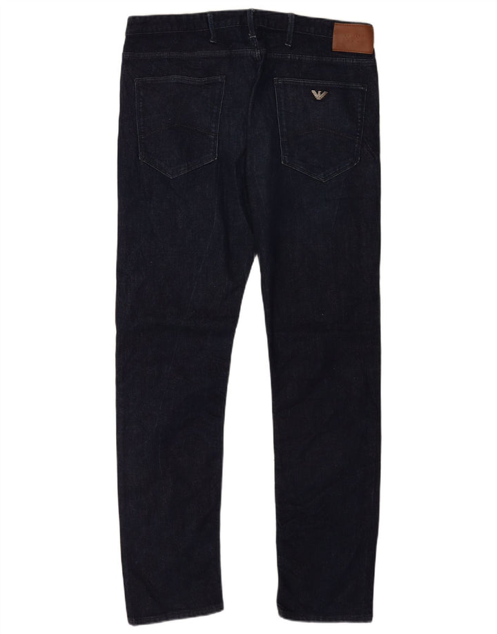 Armani Ανδρικό Slim Jeans W36 L34 Navy Blue Cotton