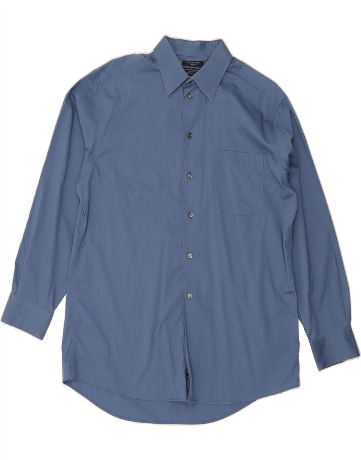DOCKERS Mens Shirt Size 15 15 1/2 Medium Blue Cotton Vintage Dockers and Second-Hand Dockers from Messina Hembry 