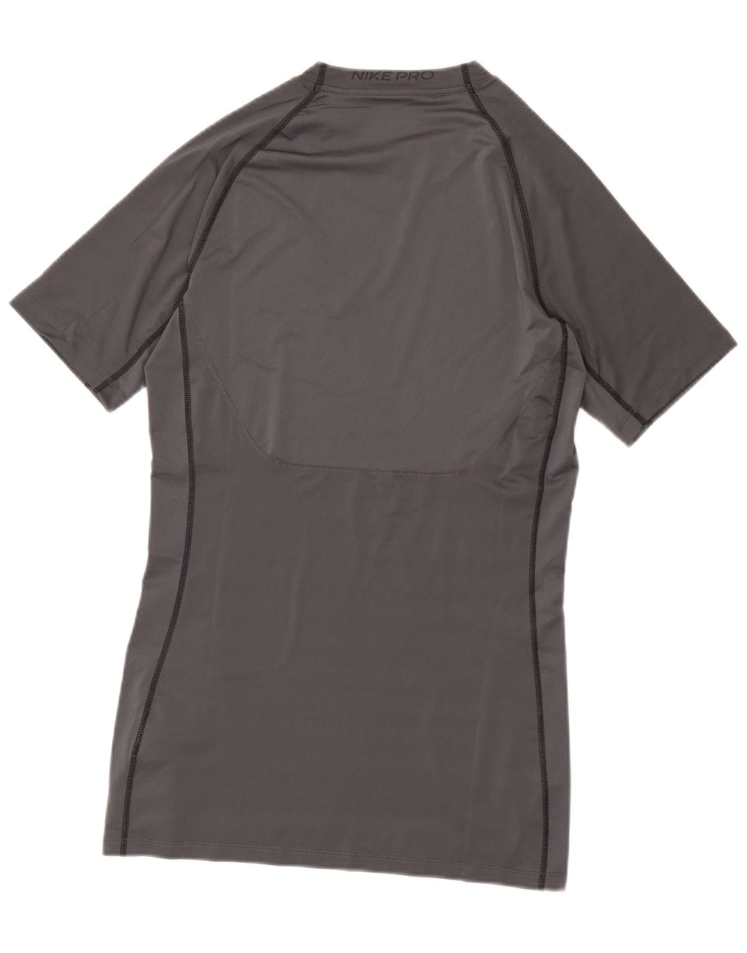 Ανδρικό γραφικό μπλουζάκι Nike Dri Fit Slim Fit Top μεγάλο γκρι πολυεστέρα