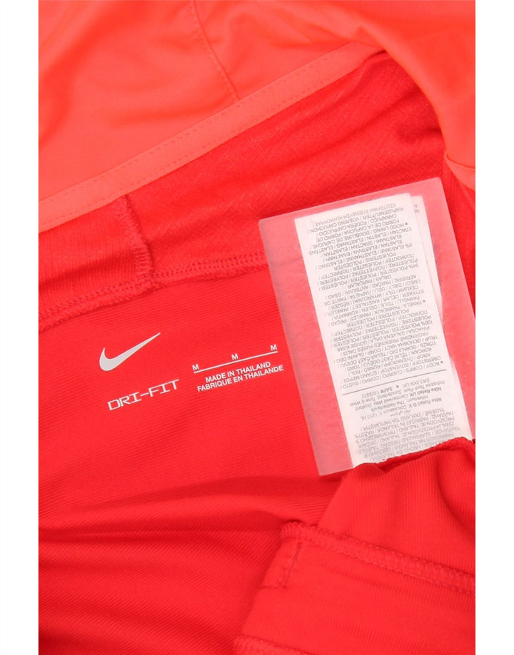 Γυναικείο πουλόβερ Nike Dri Fit Zip Hoodie UK 14 Μεσαίο κόκκινο γεωμετρικό πολυεστέρα