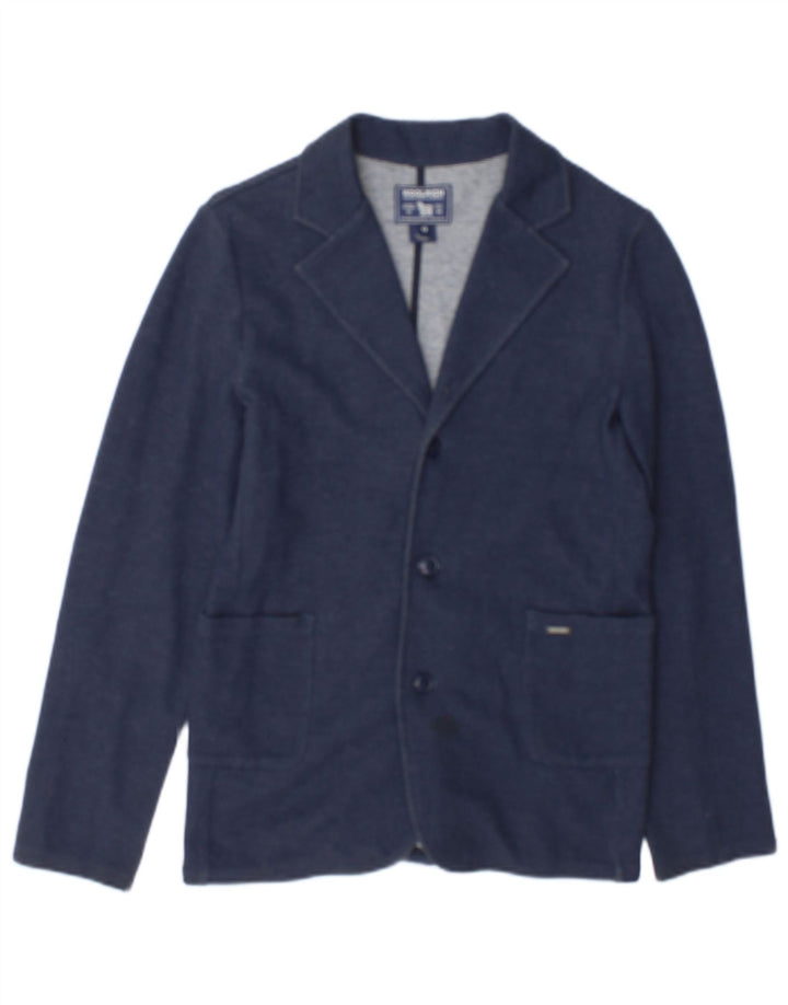 Woolrich Boys 3 Button Blazer Jacket 11-12 Years Navy Blue Cotton