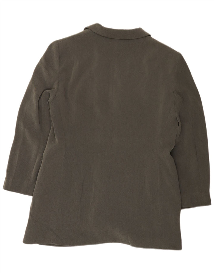 Luisa Spagnoli Γυναικείο Longline σακάκι με 2 κουμπιά σακάκι IT 48 XL Grey Acetate