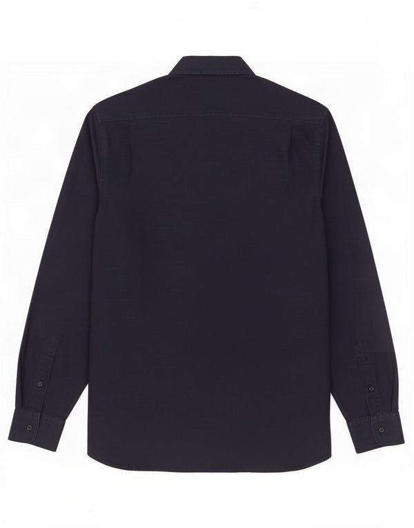 Ανδρικό πουκάμισο Reiss Slim Fit μεγάλο μπλε ναυτικό βαμβακερό