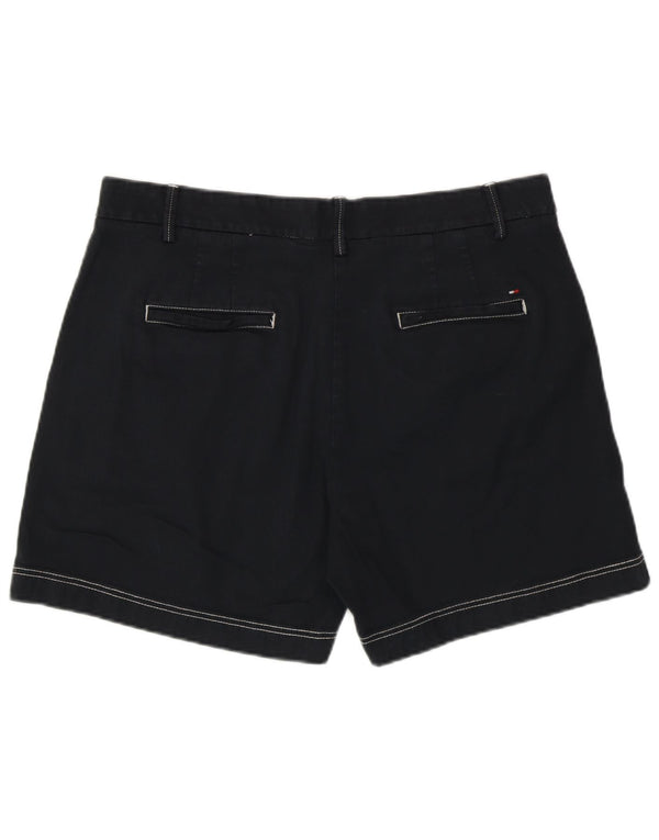 Tommy Hilfiger Womens Chino Shorts UK 14 Large W34 Navy Blue Cotton
