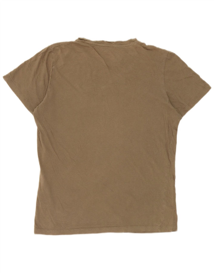 Jack & Jones Ανδρικό T-Shirt Top Μικρό Χακί Βαμβακερό