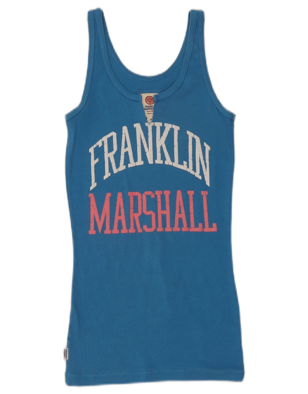 Franklin & Marshall Γυναικείο Γιλέκο Γραφικών Τοπ UK 12 μεσαίο μπλε βαμβακερό