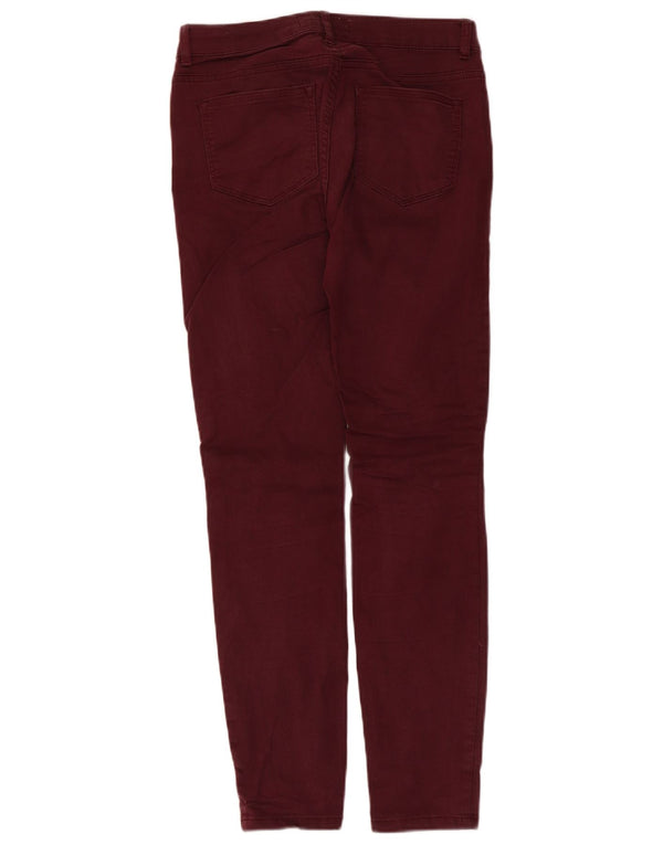 Fat Face Γυναικείο Skinny Casual Παντελόνι UK 8 Small W28 L27 Maroon