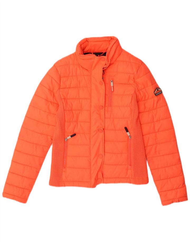 Γυναικείο μπουφάν με επένδυση SUPERDRY UK 10 Small Orange Polyester