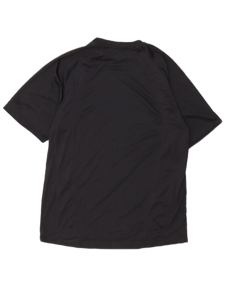 Ανδρικό T-Shirt RUSSELL ATHLETIC Τοπ μεσαίου μαύρου πολυεστέρα